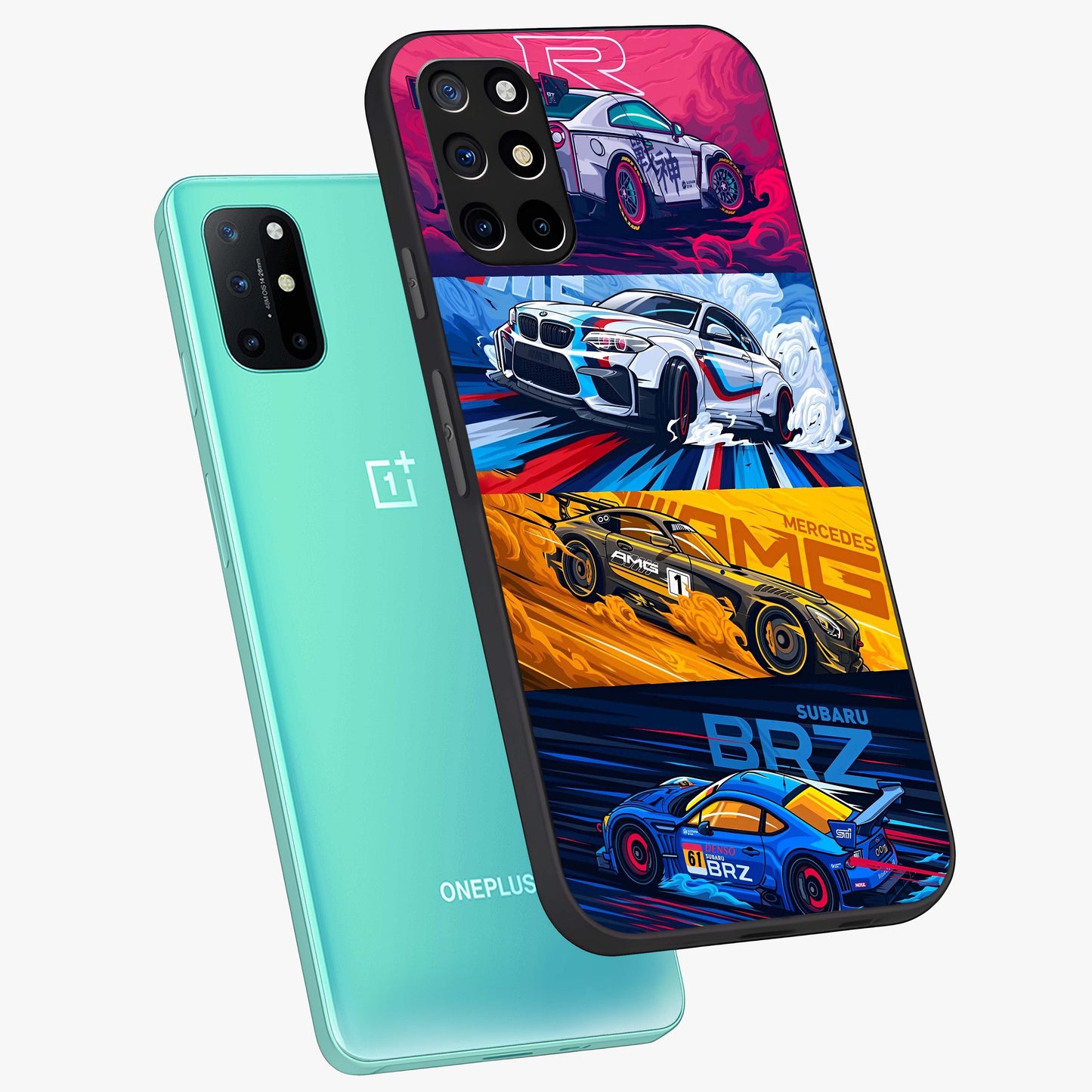 JDM Sports Car Glass Case displayed in angled mockup highlighting sleek Japanese racing car design with automotive aesthetic.