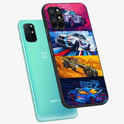 JDM Sports Car Glass Case displayed in angled mockup highlighting sleek Japanese racing car design with automotive aesthetic.
