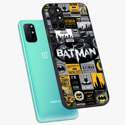 Knight Gotham Rise Glass Case displayed in angled mockup highlighting powerful knight silhouette design with dramatic aesthetic.