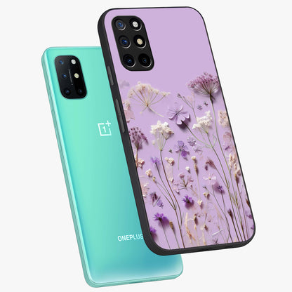 Lavender Blossom Dream Glass Case displayed in angled mockup highlighting dreamy lavender flower design with calming aesthetic style.