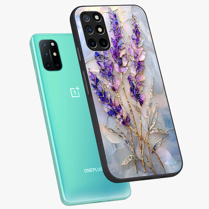 Lavender Dream Glow Glass Case displayed in angled mockup highlighting dreamy purple glow design with soft artistic style.