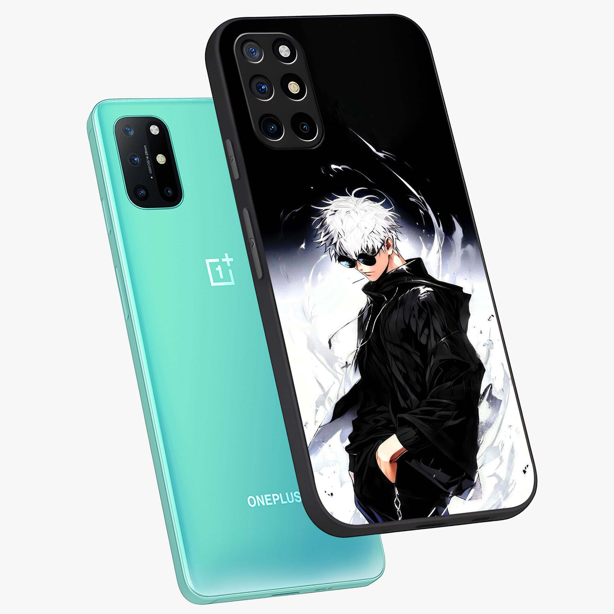 Limitless Shadow King Glass Case displayed in angled mockup highlighting dramatic dark hero design with intense aesthetic.