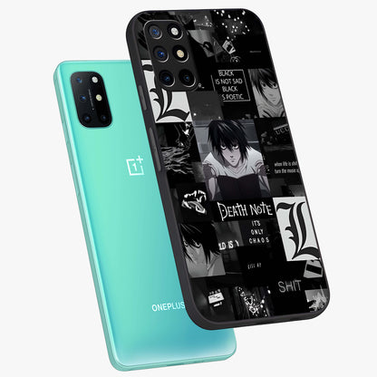 Midnight Chaos Mind Glass Case displayed in angled mockup highlighting chaotic artistic design with dramatic midnight aesthetic.