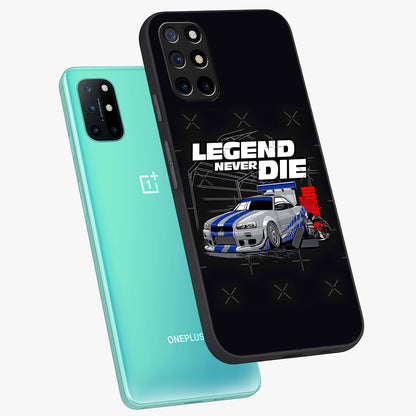 Midnight Racing Legacy Glass Case displayed in angled mockup highlighting dynamic automotive design with bold midnight aesthetic.
