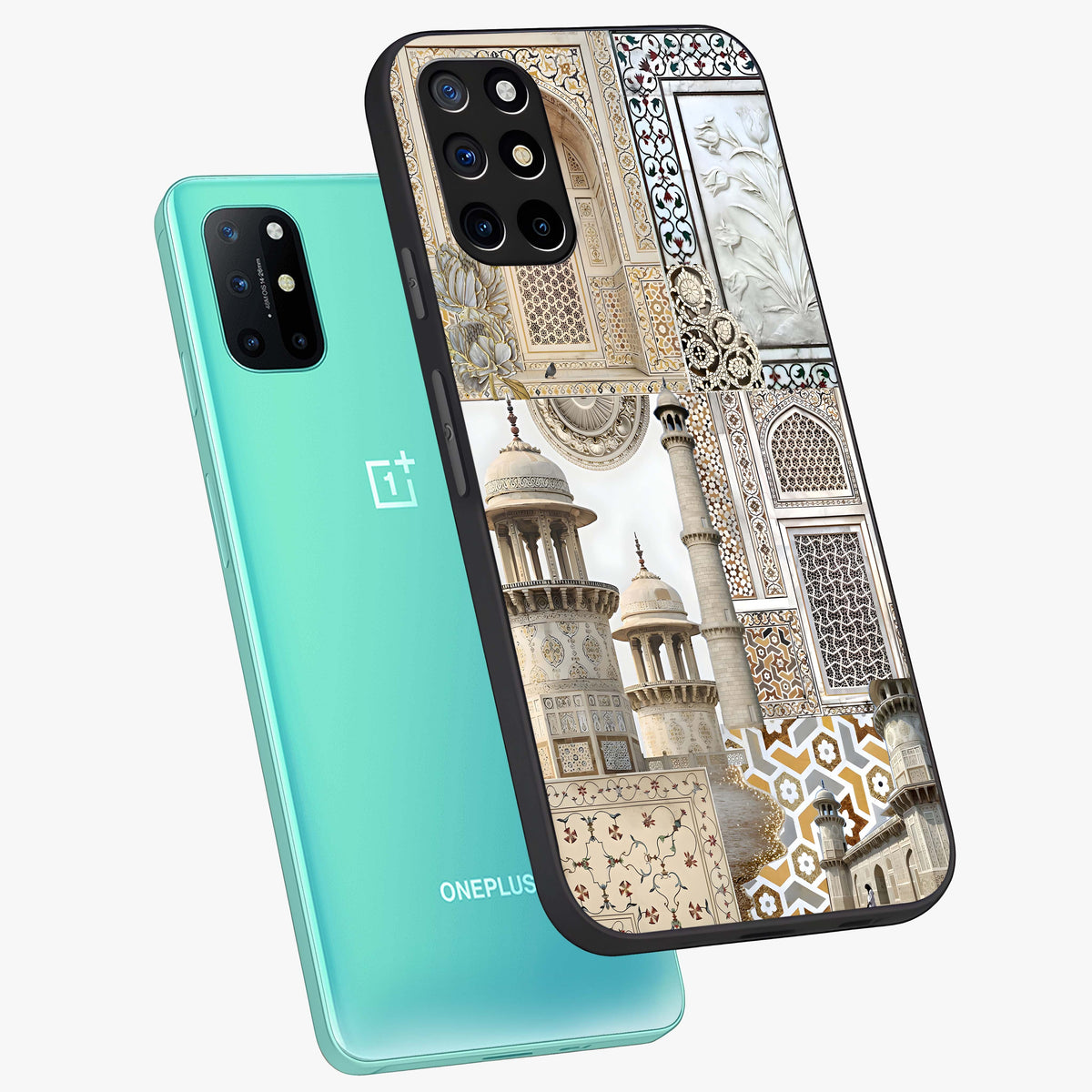 Mughal Marble Legacy Glass Case displayed in angled mockup highlighting elegant heritage marble artwork with royal aesthetic.