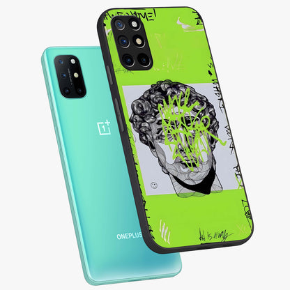 Neo Graffiti Rebellion Glass Case displayed in angled mockup highlighting urban street art design with rebellious aesthetic.
