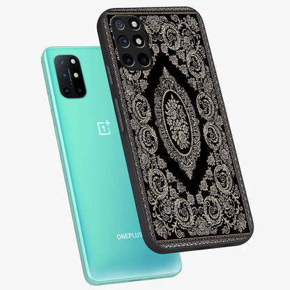 Noir Bloom Elegance Glass Case displayed in angled mockup highlighting refined flower design with stylish noir aesthetic.