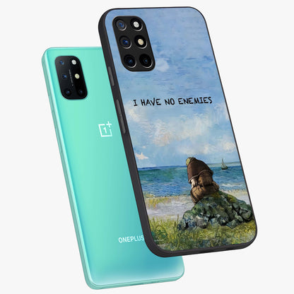 Peace Beyond War Glass Case displayed in angled mockup highlighting meaningful message design with artistic aesthetic style.