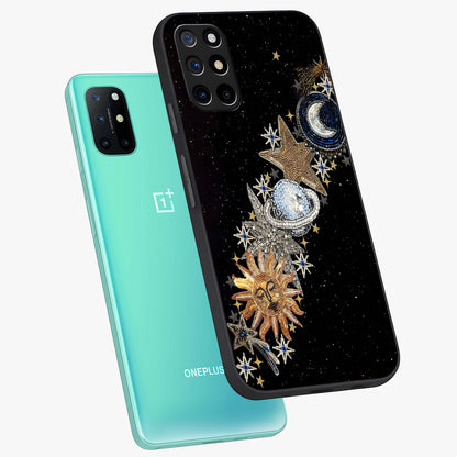 Pearls Universe Object Glass Case displayed in angled mockup highlighting celestial pearl design with dreamy aesthetic.