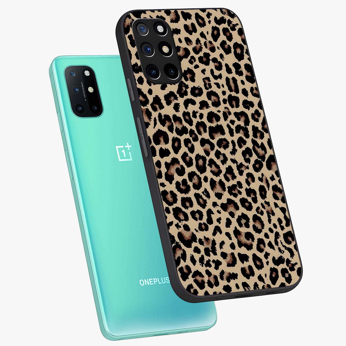 Savage Chic Pattern Glass Case displayed in angled mockup highlighting bold fashion inspired design with chic aesthetic.