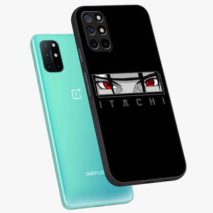 Scarlet Gaze Dominance Glass Case displayed in angled mockup highlighting intense visual design with bold scarlet aesthetic.