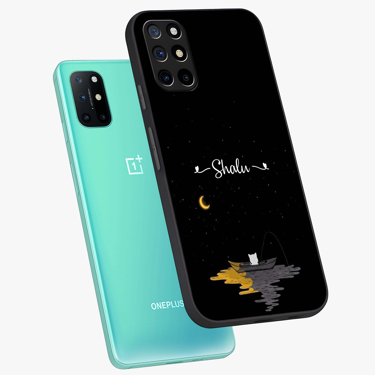 Silent Night Row Glass Case displayed in angled mockup highlighting peaceful evening design with dreamy night aesthetic.