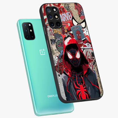 Spider Collage Street Glass Case displayed in angled mockup highlighting dynamic street style collage design with comic aesthetic.