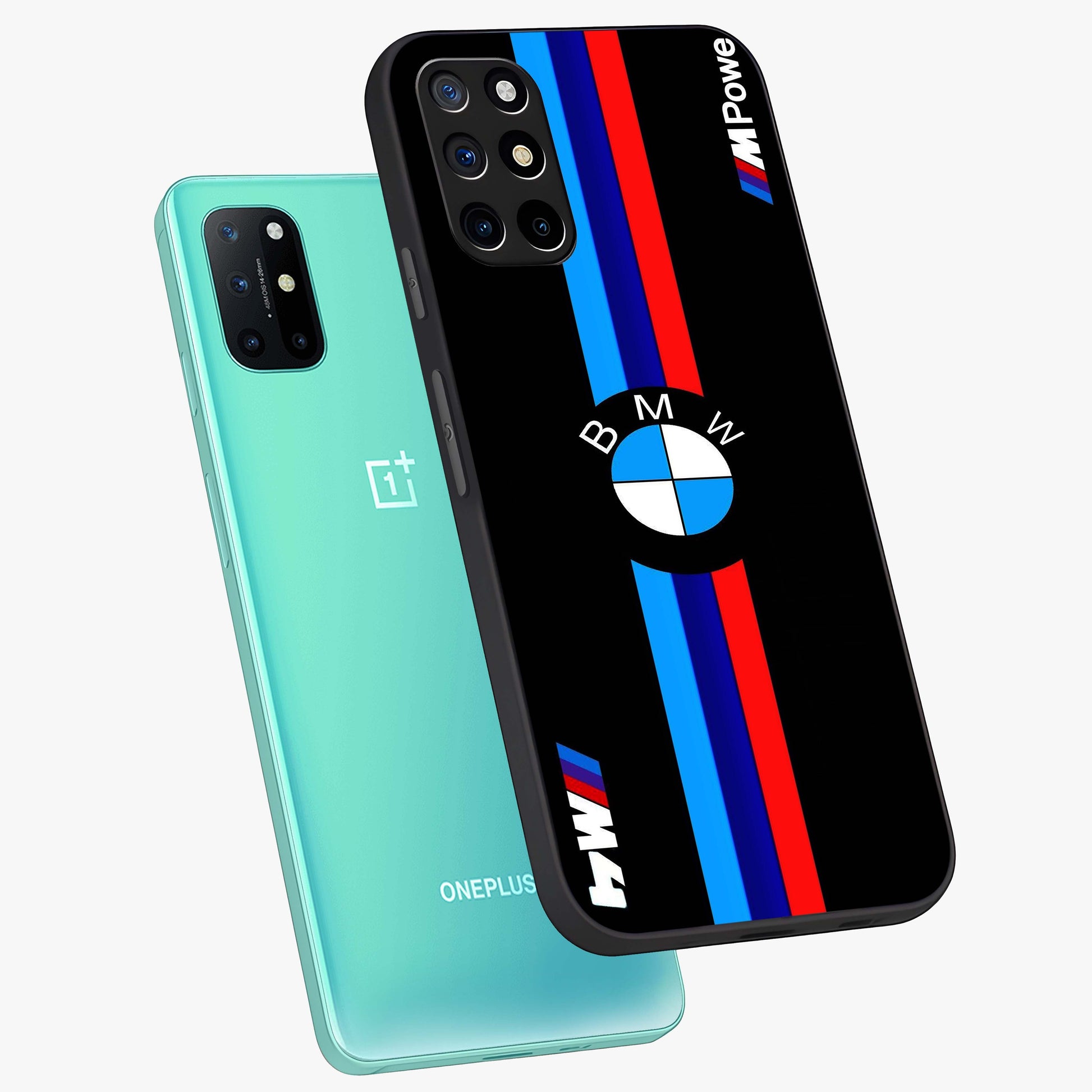 Turbo BMW Beast Glass Case displayed in angled mockup highlighting sleek racing car design with bold automotive aesthetic.