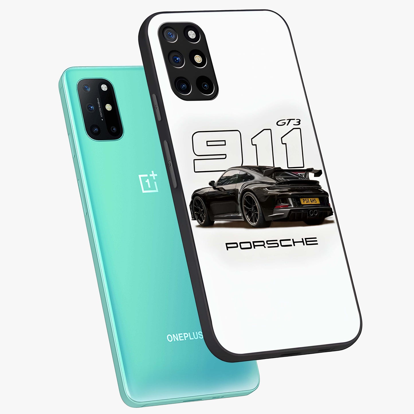 Turbo Legacy Icon Glass Case displayed in angled mockup highlighting dynamic automotive design with performance aesthetic.