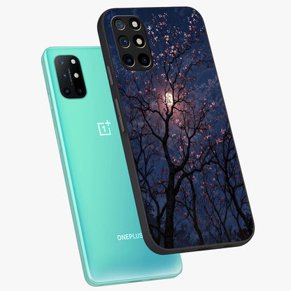 Twilight Sakura Serenade Glass Case displayed in angled mockup highlighting delicate sakura flower design with dreamy aesthetic.
