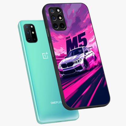 Velocity Drift Pulse Glass Case displayed in angled mockup highlighting dynamic drift design with sporty automotive aesthetic.