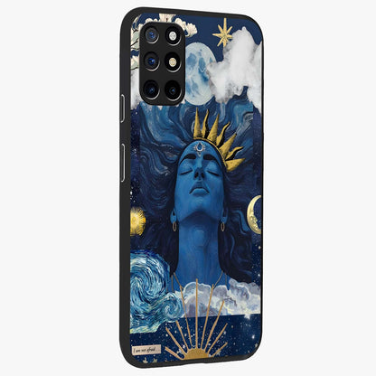 Aesthetic Lord Shiva Glass Case upright view showcasing powerful Lord Shiva artwork with devotional theme.
