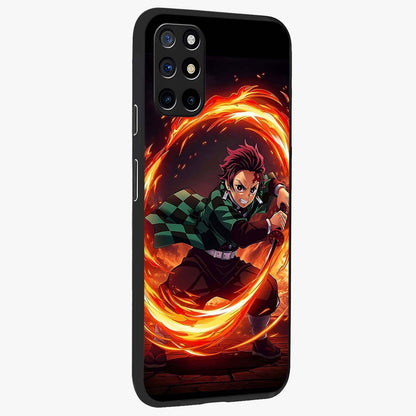 Blazing Sword Resolve Glass Case upright view showcasing dramatic warrior inspired artwork with intense visual style.