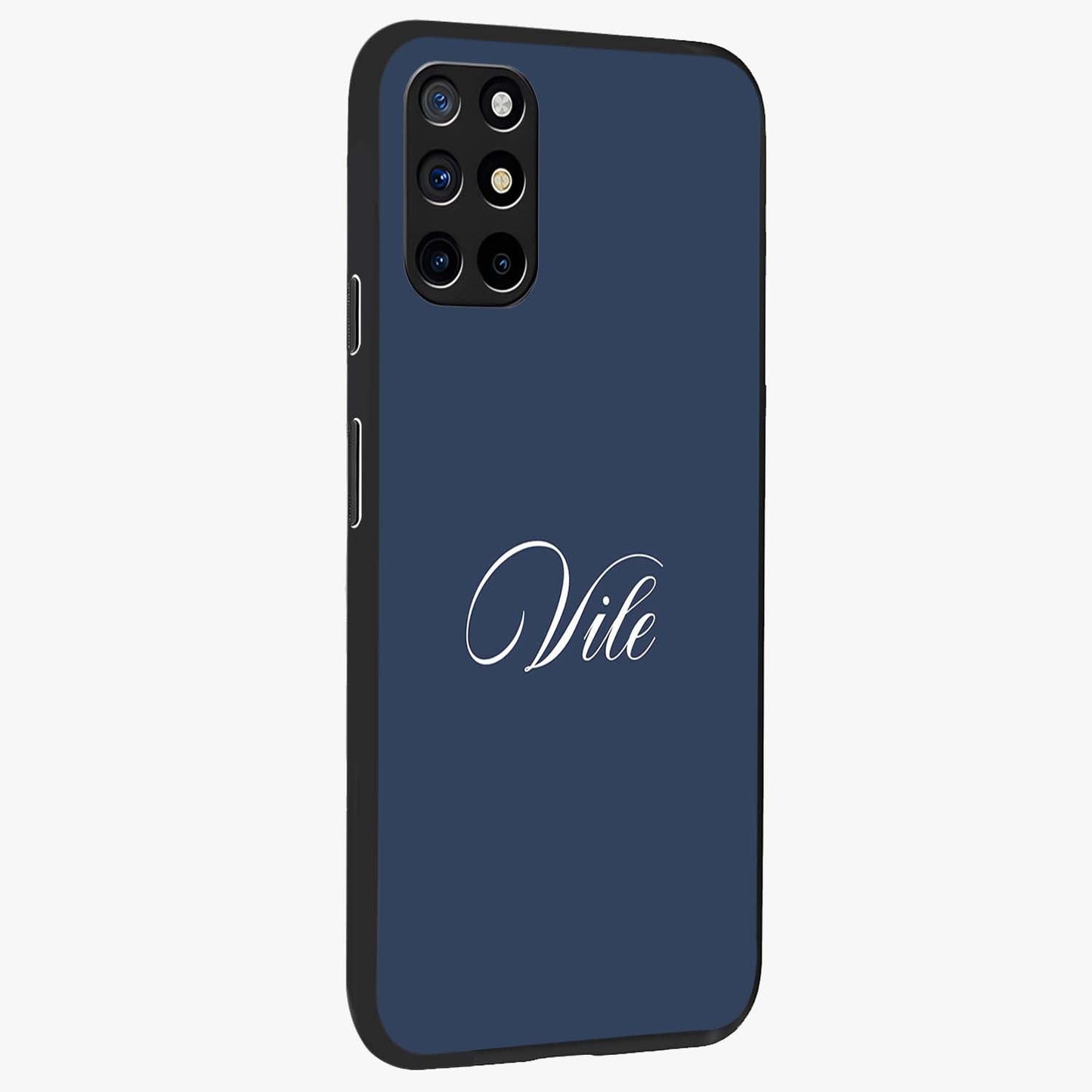 Blue Vintage Floral Pattern Glass Case displayed in angled mockup highlighting classic blue floral pattern and retro aesthetic design.