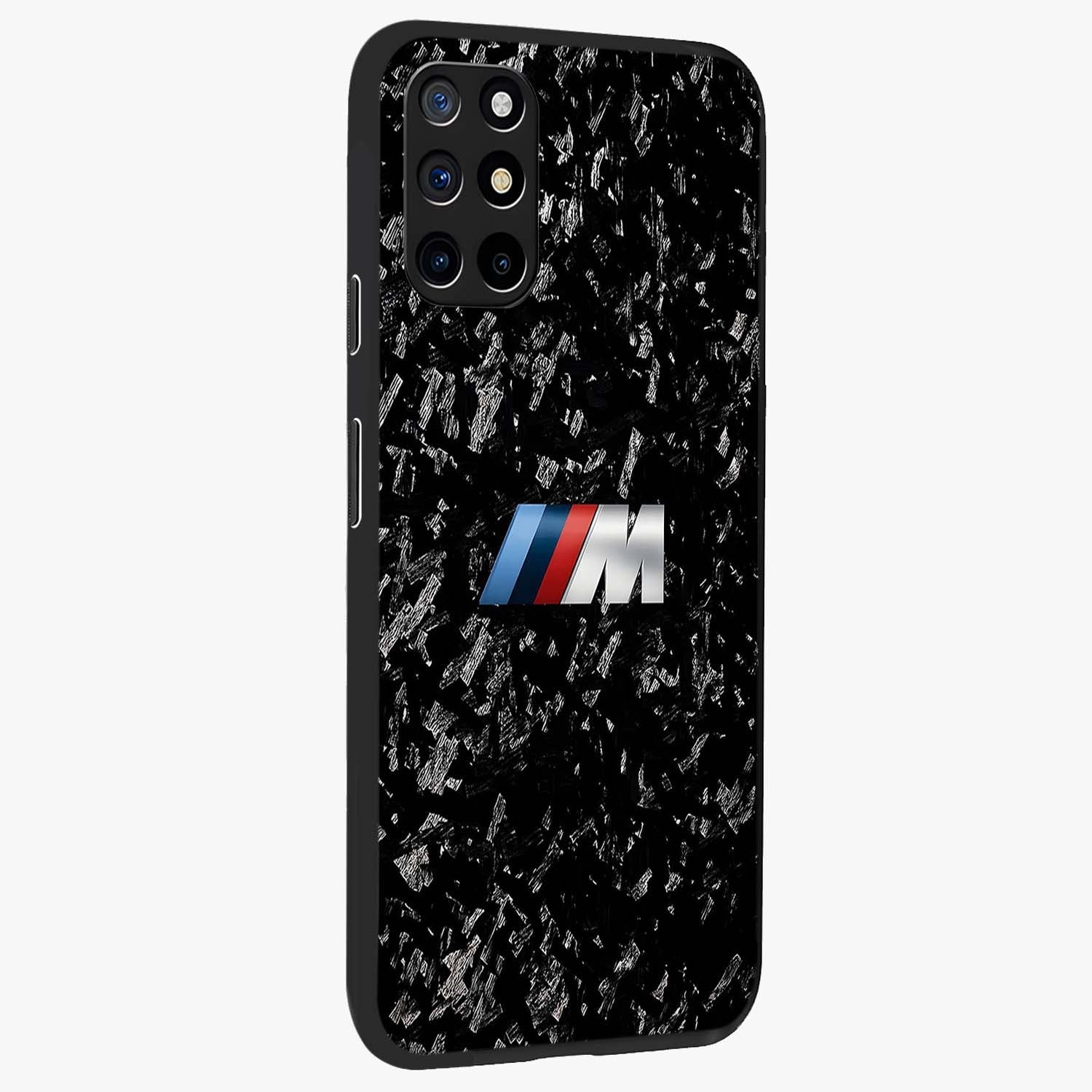 Carbon Speed Mark Glass Case upright view showcasing modern carbon speed graphic with bold automotive theme.