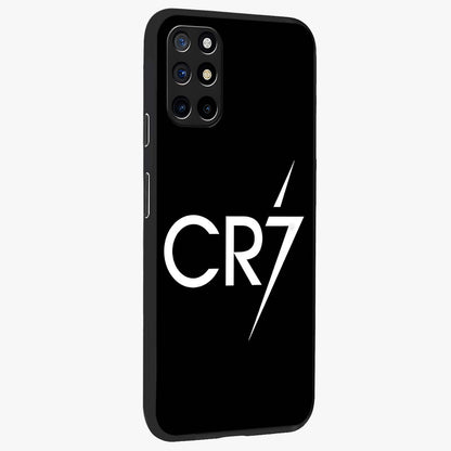Cr7 Elite Strike Glass Case upright view showcasing energetic football inspired design with modern sports aesthetic.