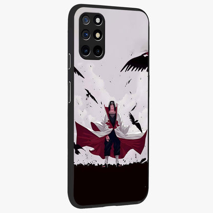 Crimson Crow Ascension Glass Case upright view showcasing dramatic crow artwork with bold gothic theme.