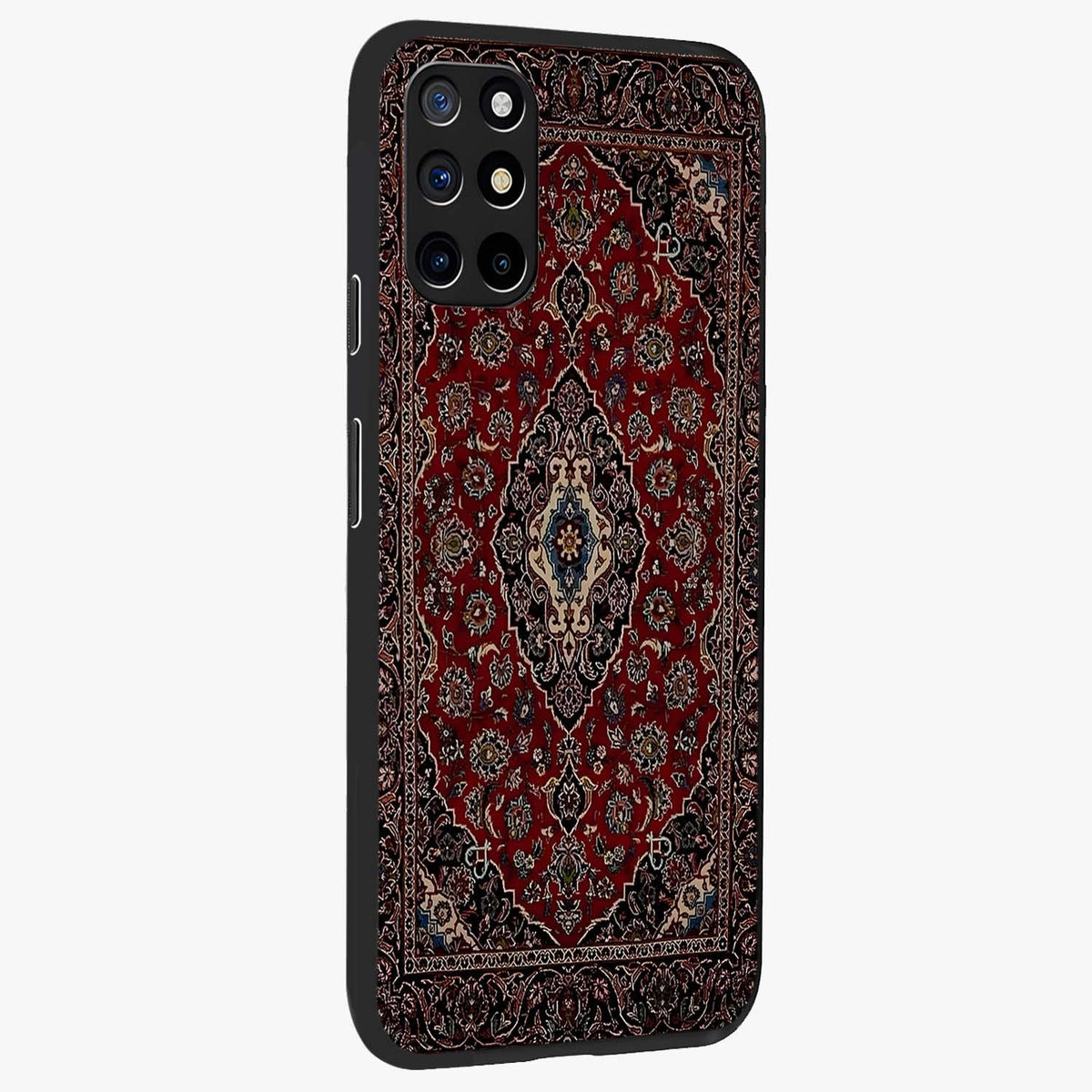 Heritage Carpet Royale Glass Case upright view showcasing detailed ornamental artwork with luxurious traditional theme.