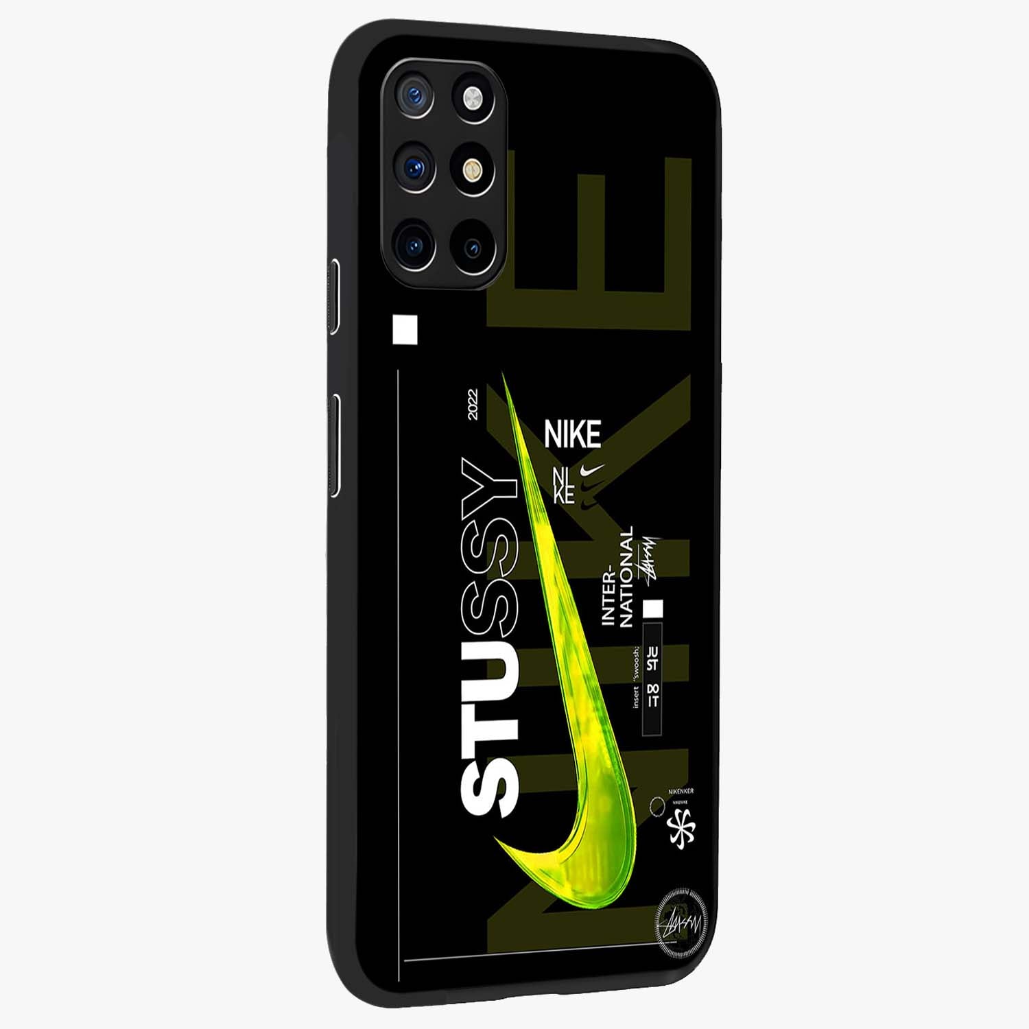Neon Street Edition Glass Case upright view showcasing colorful neon artwork with modern street culture theme.