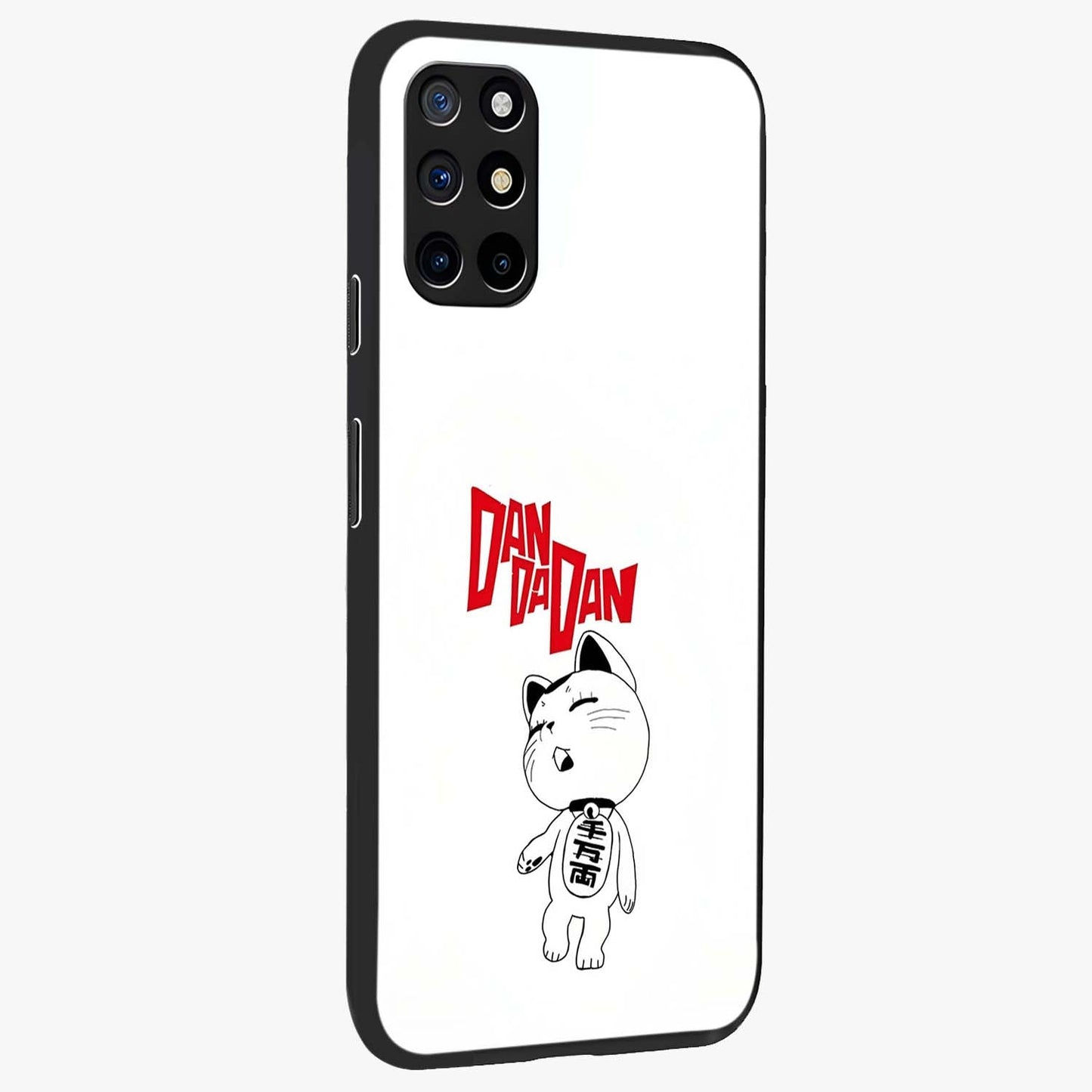 Playful Spirit Charm Glass Case upright view showcasing vibrant charm artwork with fun artistic theme.