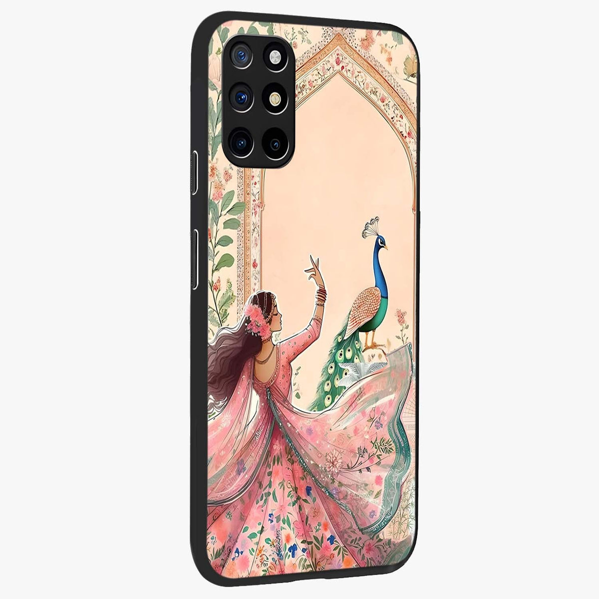 Royal Grace Muse Glass Case upright view showcasing stylish artistic artwork with sophisticated royal theme.