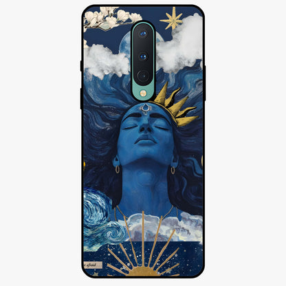 Aesthetic Lord Shiva Glass Case showing flat back view with divine Shiva artwork and glossy glass finish.