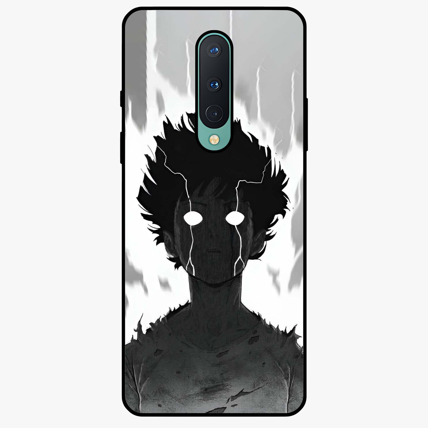 Awakened Inner Rage Glass Case showing flat back view with intense artistic artwork and glossy glass finish.