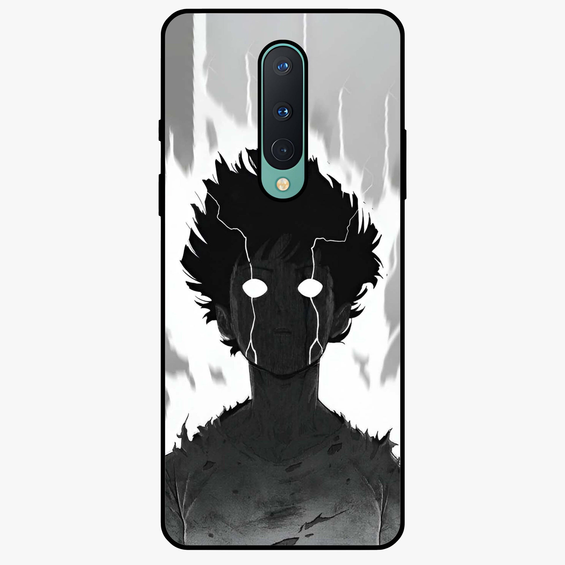 Awakened Inner Rage Glass Case showing flat back view with intense artistic artwork and glossy glass finish.