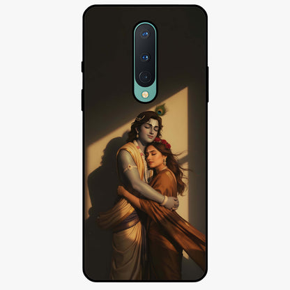 Divine Eternal Love Glass Case showing flat back view with spiritual love themed artwork and glossy glass finish.