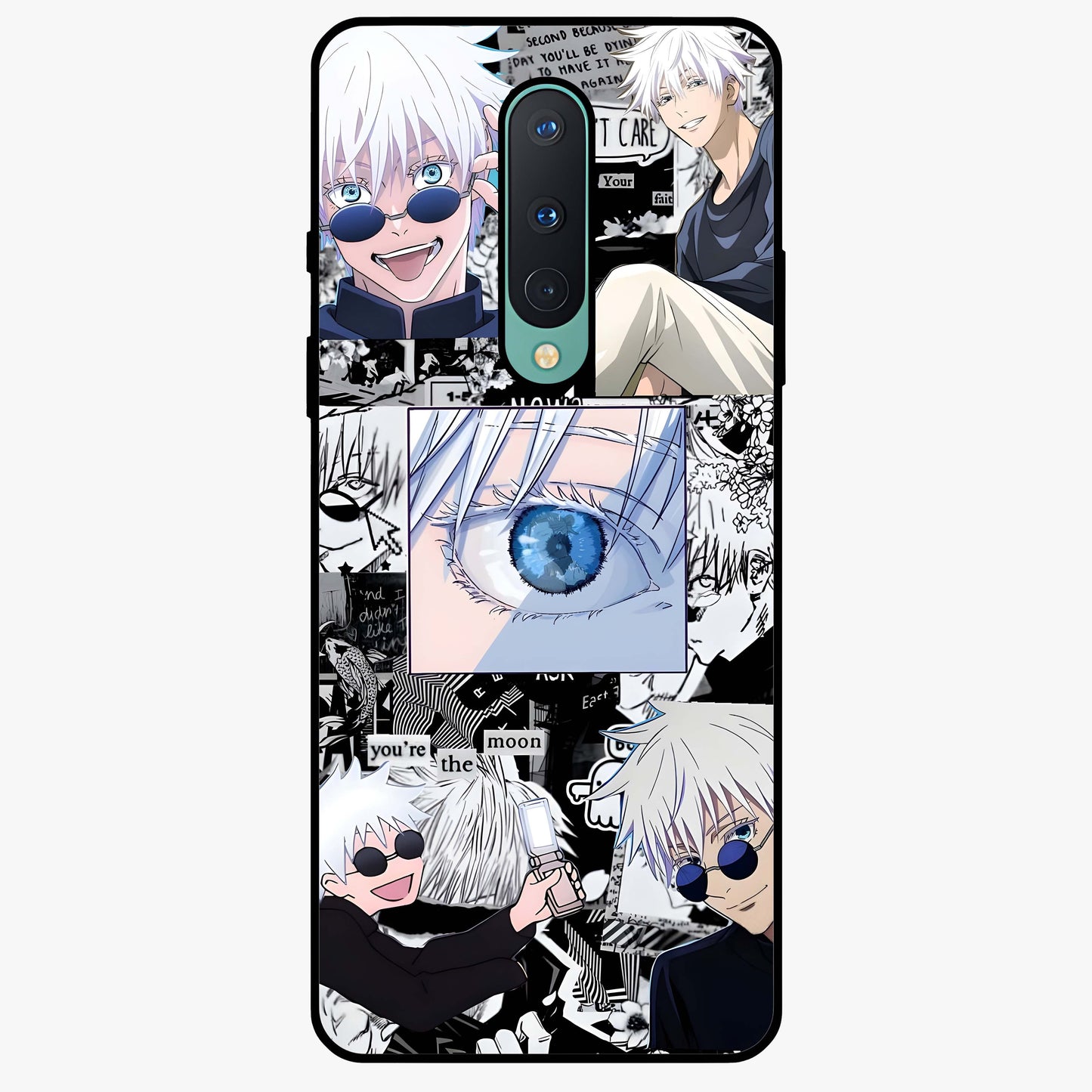 Infinity Sorcerer Chaos Glass Case showing flat back view with mystical sorcerer themed artwork and glossy glass finish.