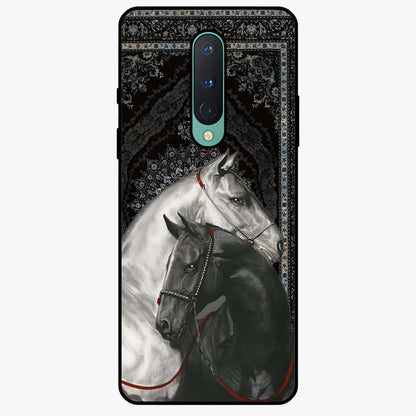 Majestic Ride Legacy Glass Case showing flat back view with powerful automotive inspired artwork and glossy glass finish.