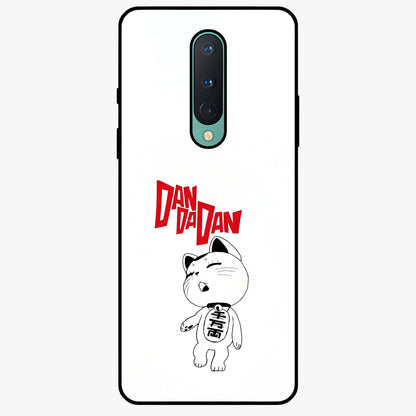 Playful Spirit Charm Glass Case showing flat back view with cheerful charm themed artwork and glossy glass finish.