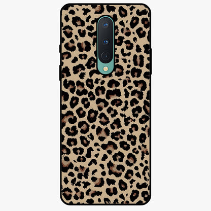 Savage Chic Pattern Glass Case showing flat back view with stylish patterned artwork and glossy glass finish.