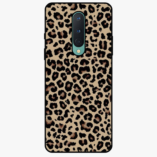 Savage Chic Pattern Glass Case showing flat back view with stylish patterned artwork and glossy glass finish.
