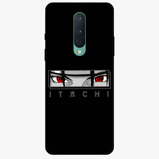 Scarlet Gaze Dominance Glass Case showing flat back view with striking red themed artwork and glossy glass finish.