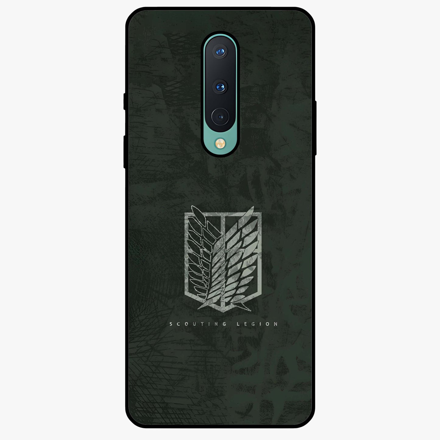 Wings Of Freedom Glass Case showing flat back view with symbolic wings artwork and glossy glass finish.
