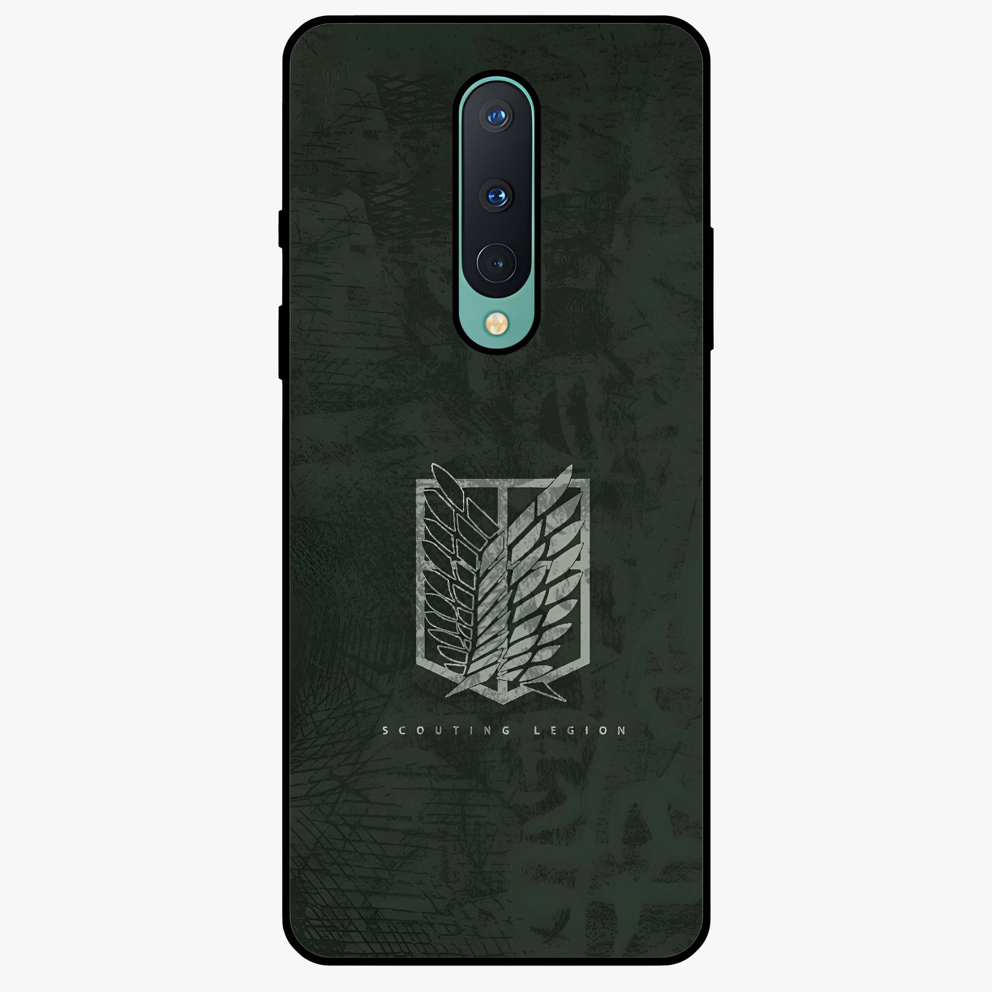 Wings Of Freedom Glass Case showing flat back view with symbolic wings artwork and glossy glass finish.