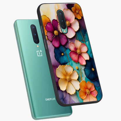 Artlyn Grace Flower Pattern Glass Case displayed in angled mockup highlighting delicate flower pattern design and smooth glass surface.