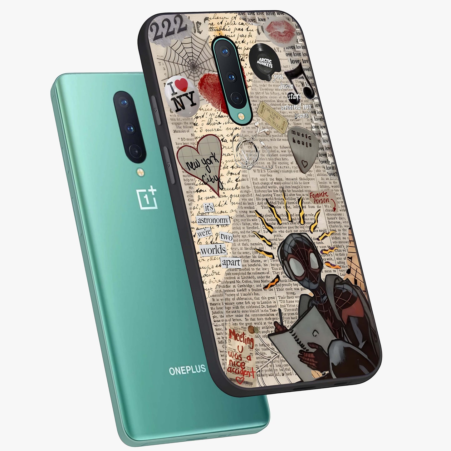 City Dream Sketch Glass Case displayed in angled mockup highlighting minimal city illustration with aesthetic sketch style.