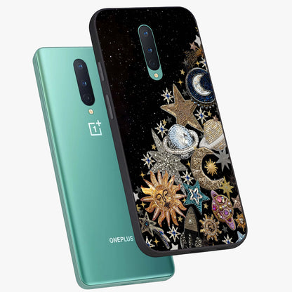Cosmic Sparkle Dreams Glass Case displayed in angled mockup highlighting dreamy star sparkle design with celestial aesthetic.