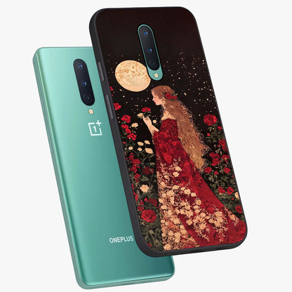 Crimson Dreams Glass Case displayed in angled mockup highlighting soft crimson aesthetic design with artistic theme.