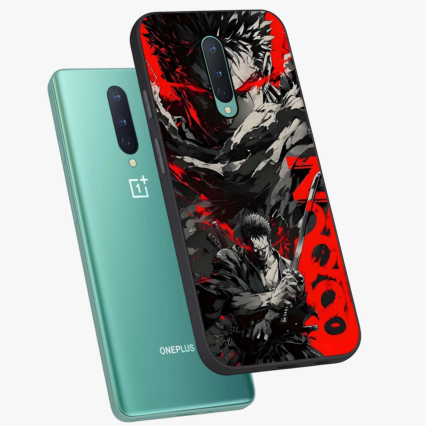 Demon Sword Resolve Glass Case displayed in angled mockup highlighting powerful demon sword illustration with dark fantasy aesthetic.