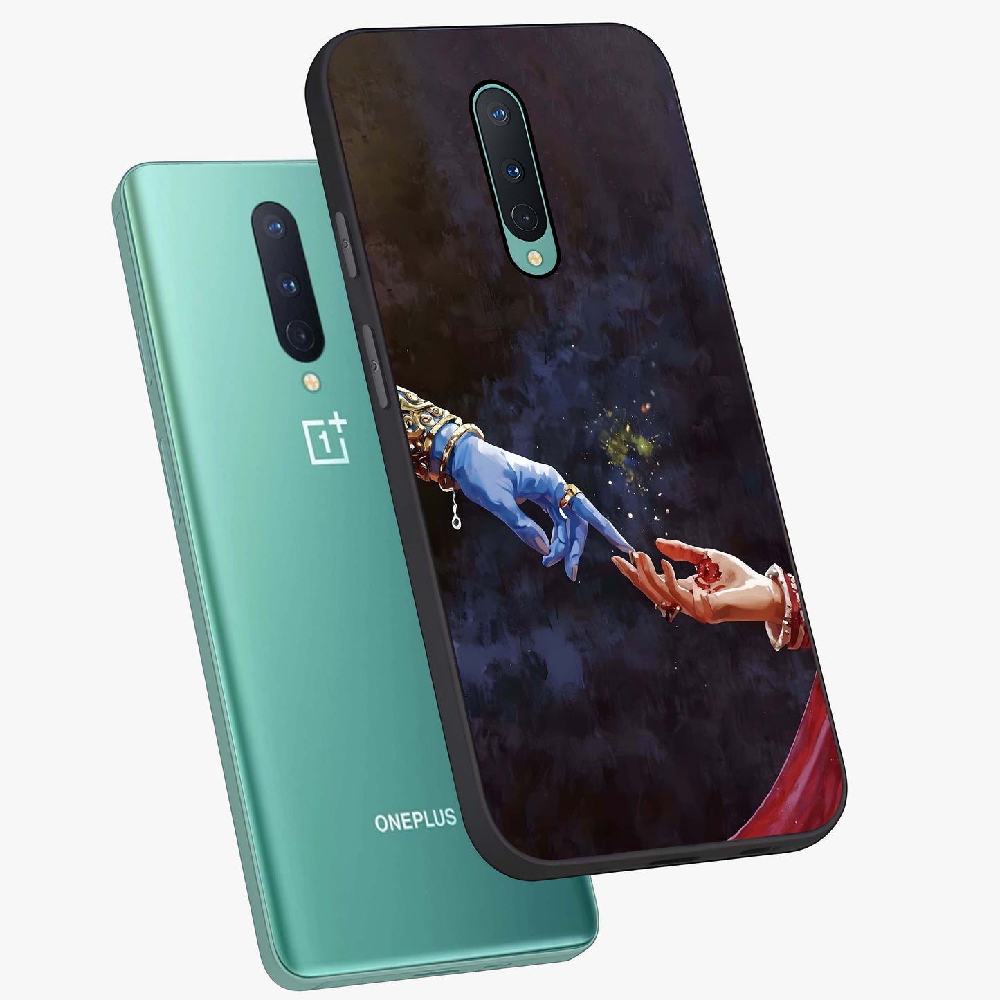 Divine Touch Eternal Glass Case displayed in angled mockup highlighting elegant divine inspired design with calm aesthetic style.