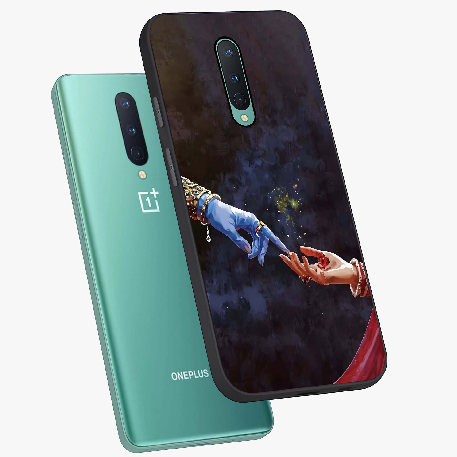 Divine Touch Eternal Glass Case displayed in angled mockup highlighting elegant divine inspired design with calm aesthetic style.